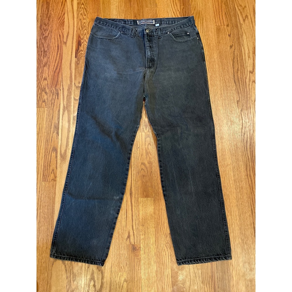 Harley Davidson Biker Blues Mens Traditional Fit Jeans 40x34 Gray Made in USA